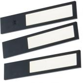 Kit 2 ou 3 profils Led 3,8W extra plat / Kit 3 spots + convertisseur - Noir