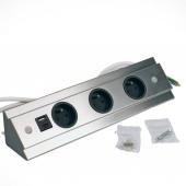 Bloc 3 prises + USB-A+C d'angle SLIM
