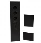 Bloc 3 P. + Inter + USB-A+C noir