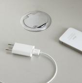 Bloc 1 prise + USB-A "RING"/ INOX