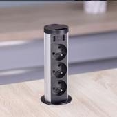 Bloc 3 prises + 2 USB-A escamotable MINIBRICK