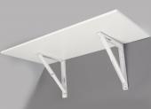 Support de Table Rabattable plateau de 41 à 55cm de profondeur Blanc