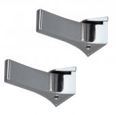 2 Supports de Tablette 6 à 30mm Chromé