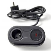 Bloc 1 prise + USB-A + USB-C Affleurant INFINI