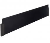 Kit séparateur anti projection ilot verre 90cm / Verre Noir - Supports Noir