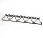 Porte Gros verre SLIDE faible profondeur / 60 cm Inox brossé