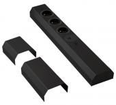 Bloc prises frontal Noir + USB-A et C / Bloc 3 prises + USB-AC