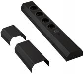 Bloc prises frontal Noir + USB-A et C/ Bloc 4 prises + USB-AC