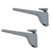 2 Supports de Tablette 4 à 28mm Chromé