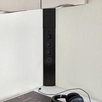 Bloc 3 prises + USB-A +C 15W d'angle SLIM