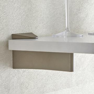 2 Supports de Tablette 6 à 30mm Brun doré mat