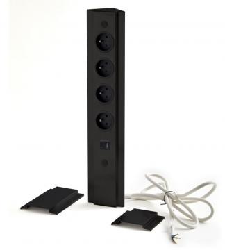 bloc-4-prises-d-angle-usb-a-c-slim-finition-noir-mat