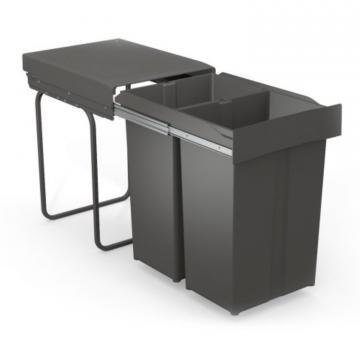 Poubelle Tri Sélectif 2 Bacs de 29 Litres (58 Litres)