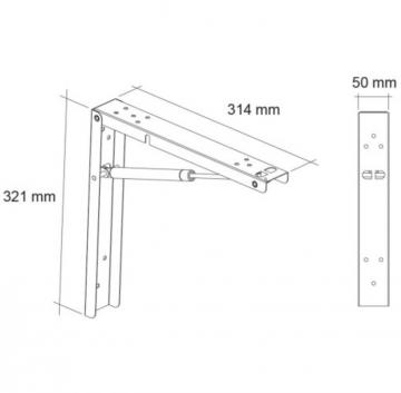 Piston amortisseur pour Support rabattable