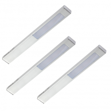 kit 3 spots led alu sans interrupteur