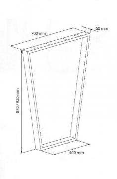 Pied trapèze dimensions