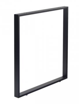 Pied Rectangulaire hauteur 920mm en acier ( 80cm noir mat )