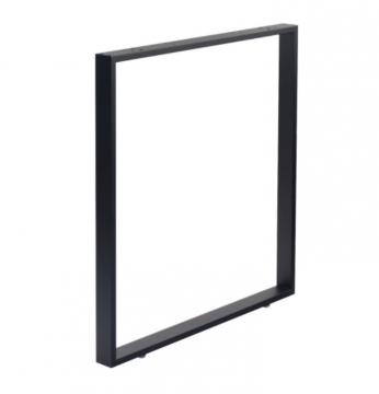 Pied Rectangulaire hauteur 715mm en acier noir mat