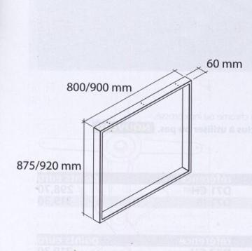 schéma pied rectangulaire