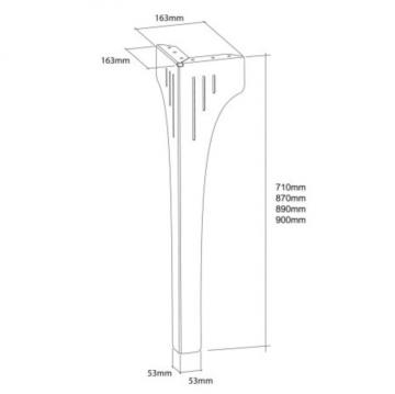 pied Strong découpe laser dimensions