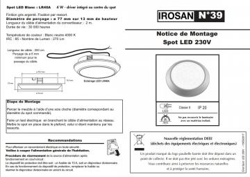 Spot Led 4W driver intégré