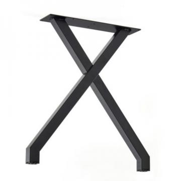 Pied table en X