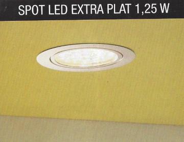 kit 2 ou 3 spots led extra plat 1,25W