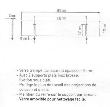 Kit Protection ilot verre aimanté 90cm