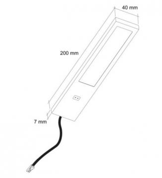 profil led 3,8w extra plat schéma