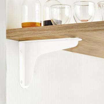 Equerre Métal support snack STRONG SLIM 195mm Blanc mat