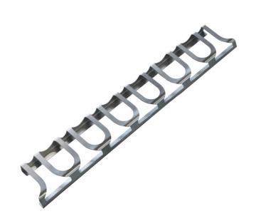 porte gros verre SLIDE faible profondeur inox 840mm
