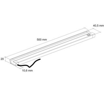 Réglette Led INSERT 5W/ Aluminium