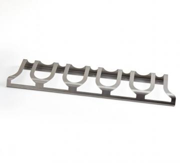 porte gros verre SLIDE faible profondeur inox