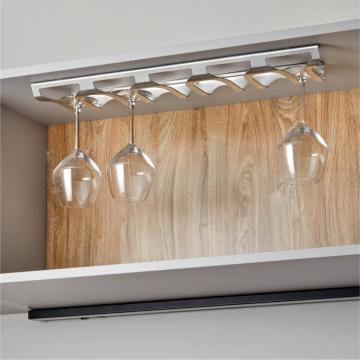 porte gros verre SLIDE faible profondeur inox