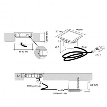 chargeur-a-induction-orion-finition-noir-mat schéma