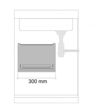 rangement sous evier MULTY tablette  schéma