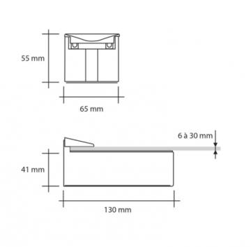 Supports de Tablette 6 à 30mm