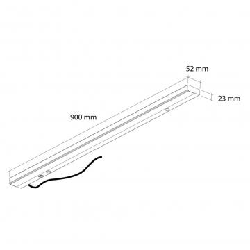 reglette 900mm schéma