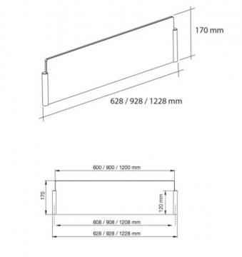 Protection ilot, kit anti projection ilot-verre ( 600 mm  )