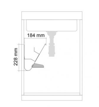 rangement sous evier MULTY tablette schéma