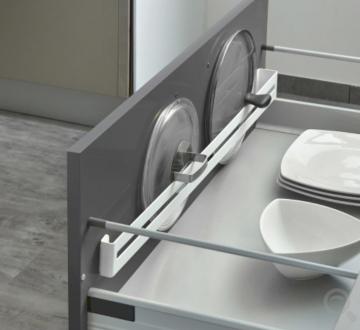 Range couvercles - metaltex - porte couvercles blanc - Conforama