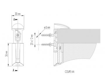 2 Supports tablette de 6 à 40mm schéma