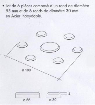 Rond inox et noir schéma