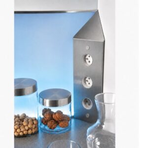 Bloc 3 prises d'angle inox brossé MSA A9590