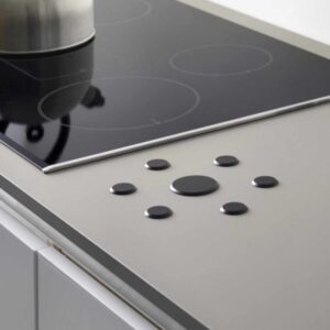 Rond inox repose casserole - Noir