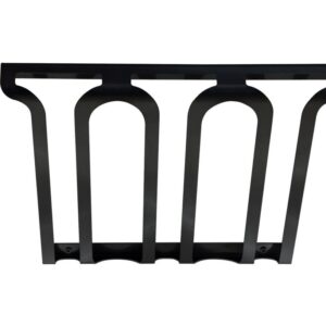 Porte 6 Gros verre SLIDE - Noir Mat