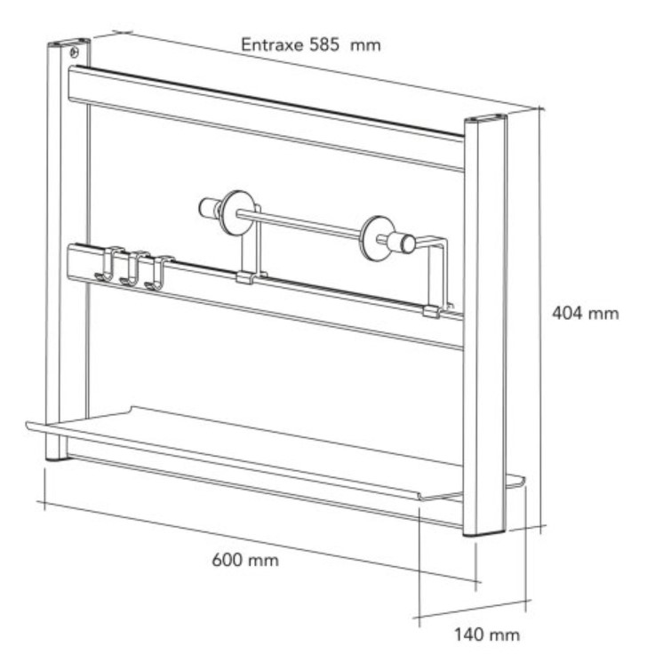 Kit Etagère de Crédence 60 ou 90 cm – Image 5