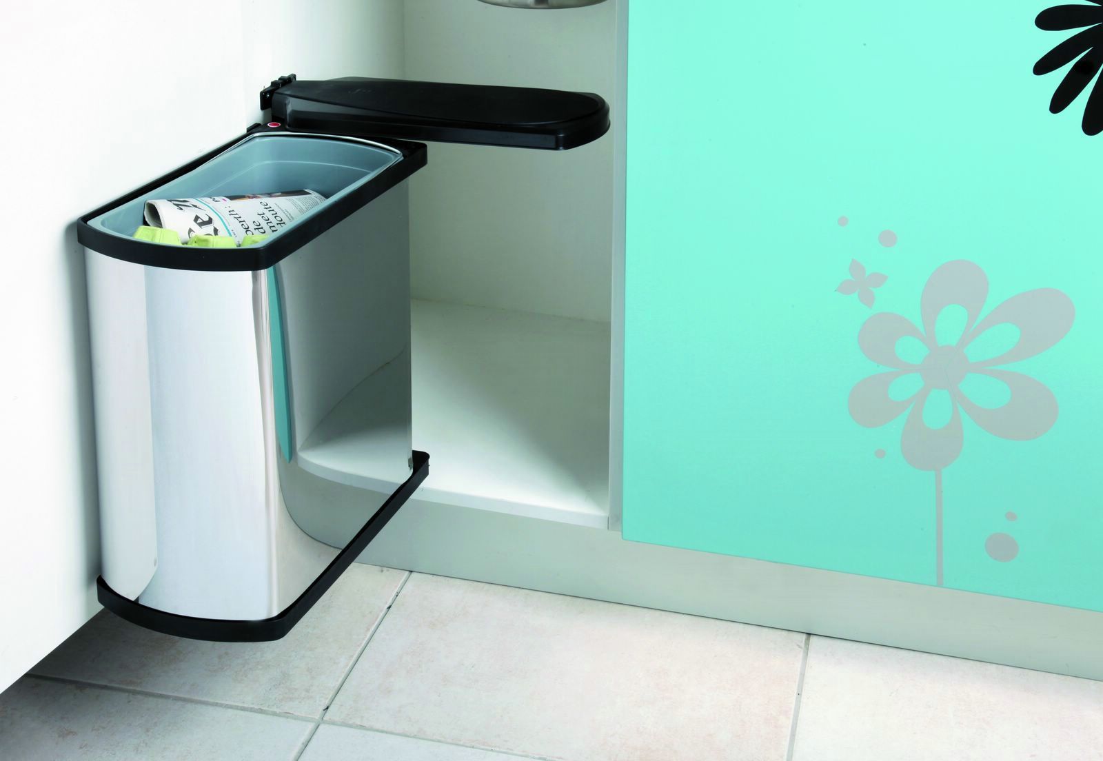 Poubelle ouverture auto 1 bac 18 litres – Image 5