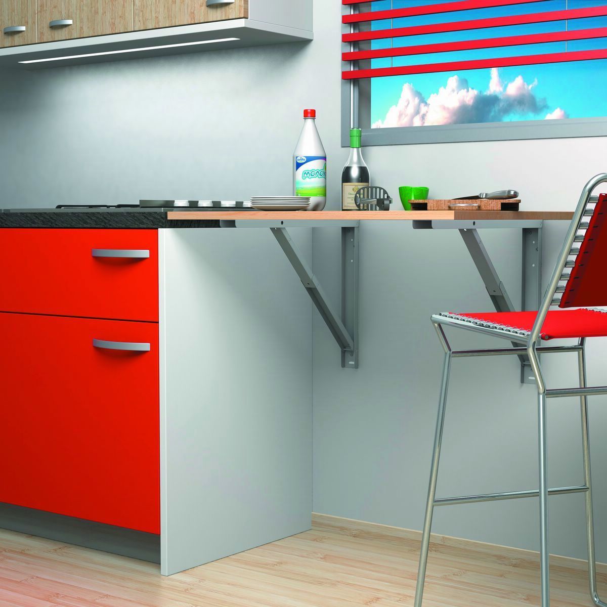 Equerres support de table rabattable ( lot de 2 ) – Image 4