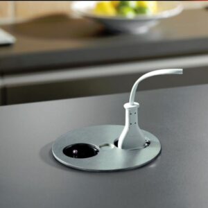 Prise Double à Encastrer Gemmo INOX